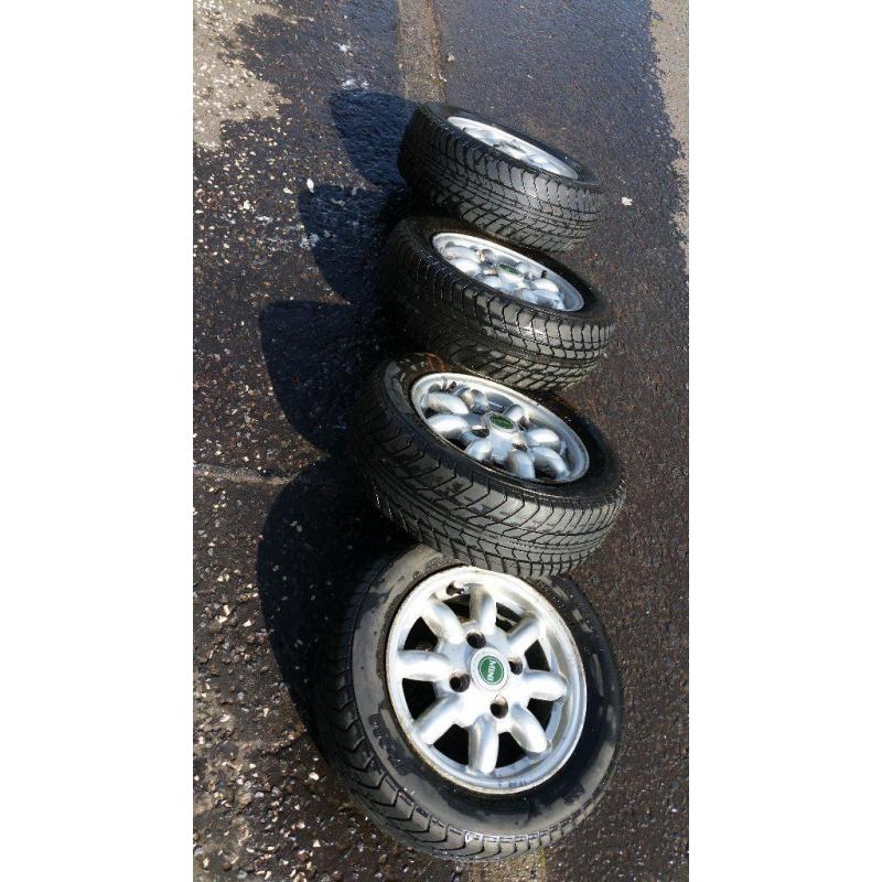 ***FOR SALE 4 X ORIGINAL MINI ALLOY WHEELS***
