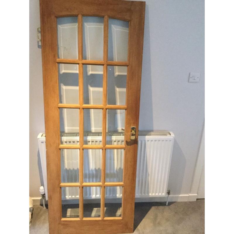 Solid wood interior door