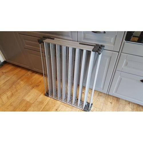 2 x BabyDan Playpens - Room dividers in metallic grey