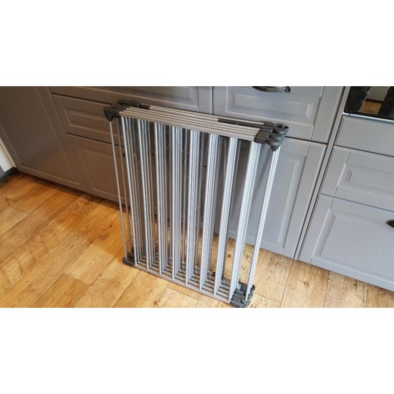 2 x BabyDan Playpens - Room dividers in metallic grey