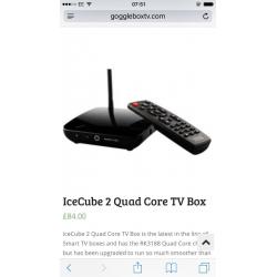Android Icecube 2 tv box. Includes wireless keyboard
