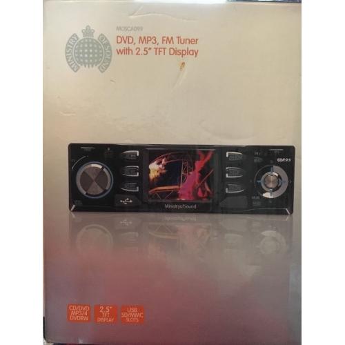 Ministry of Sound Car stereo and Dvd player