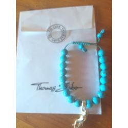 Turquoise Thomas Sabo bracelet and squid charm