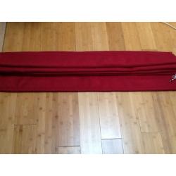NEXT Roman Blind with 2 matching cushions - cranberry coloured