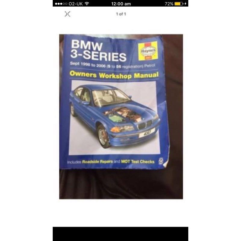 Bmw 3 Series E46 316 318 320 325 328 1998-2003 Haynes Manual 4067