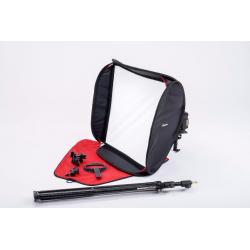 Manfrotto 54cm speedbox kit. Including stand.