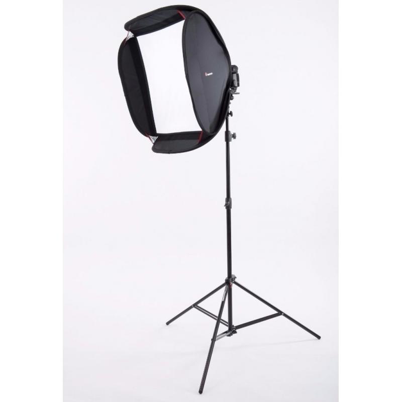 Manfrotto 54cm speedbox kit. Including stand.