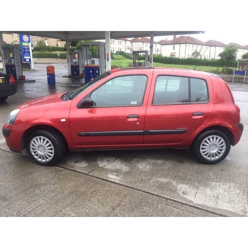 RENAULT CLIO 1.2 LOW MLS FULL SERVICE HISTORY