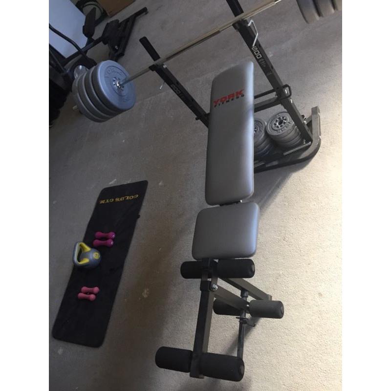 York fitness bench 500
