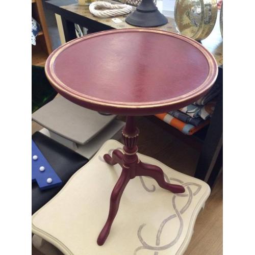 Lovely Little Burgundy Side Table