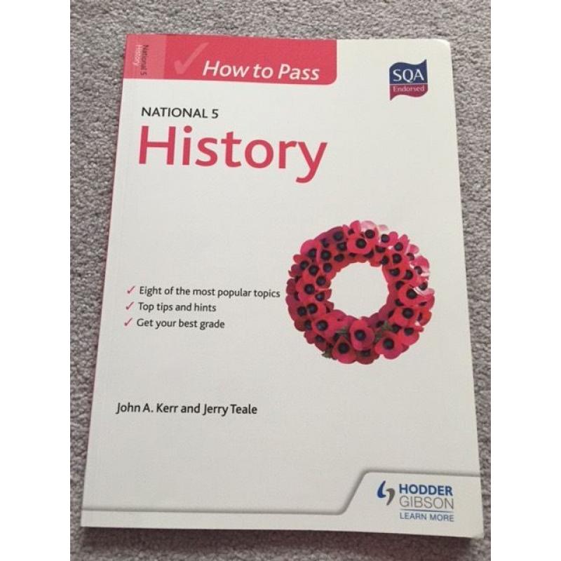 How to Pass National 5 History Hodder Gibson Book - Immaculate Condition