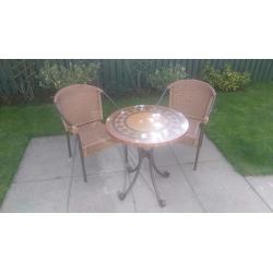 Garden Table and 2 Chairs