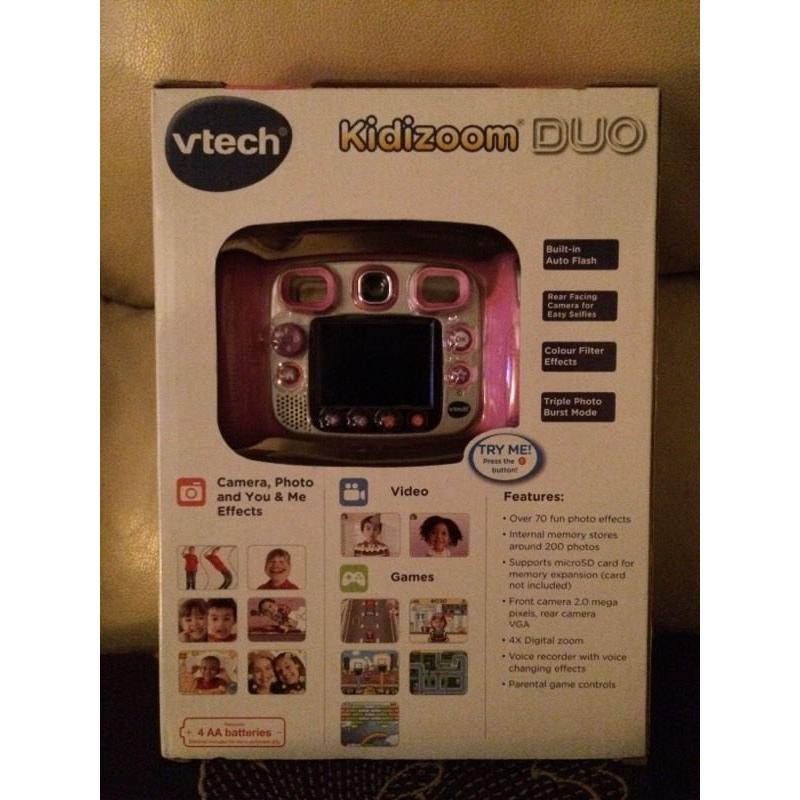 V tech kidizoom duo camera pink (BNIB)