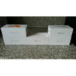5 Empty iphone boxes