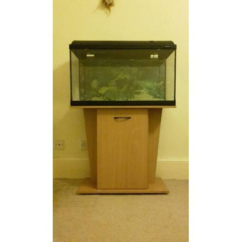 2.5ft light glow fish tank with accessories