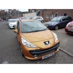 PEUGEOT 207 1.4 sport 2007 Petrol Manual in Orange