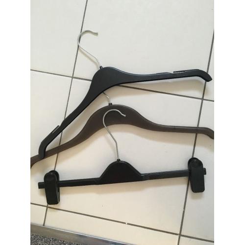 Plastic coat hangers