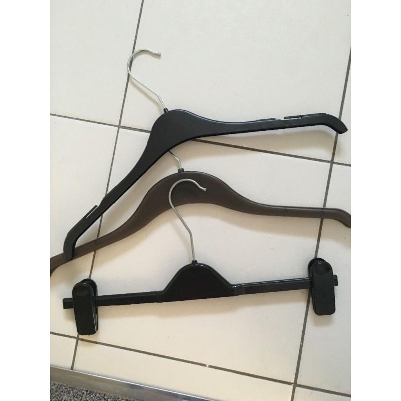 Plastic coat hangers