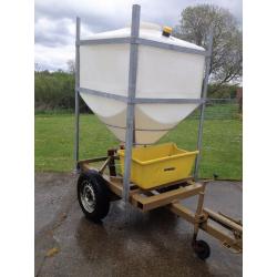 Field/Paddock Large Fresh Water Bowser Transport Trailer - 900Ltrs