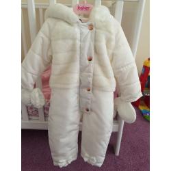 Ted baker snowsuit age 9-12 months