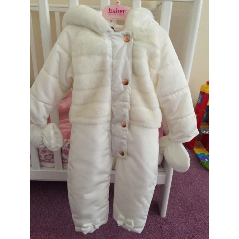 Ted baker snowsuit age 9-12 months