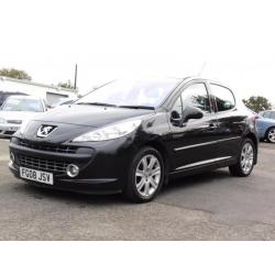 Peugeot 207 1.6HDI 110 Sport, Black, 2008, 6 Months AA Warranty