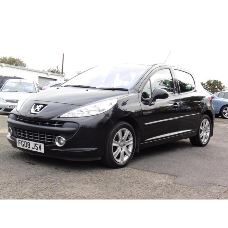 Peugeot 207 1.6HDI 110 Sport, Black, 2008, 6 Months AA Warranty