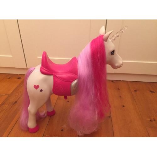 Interactive baby born light up unicorn