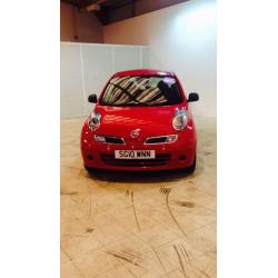 Red Nissan Micra Visia 1.2 Petrol
