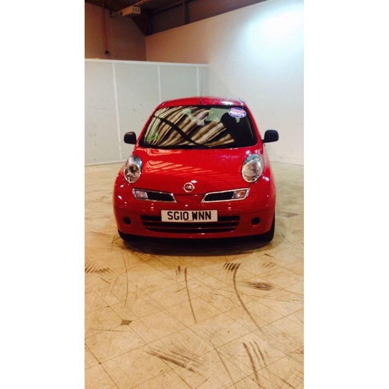 Red Nissan Micra Visia 1.2 Petrol