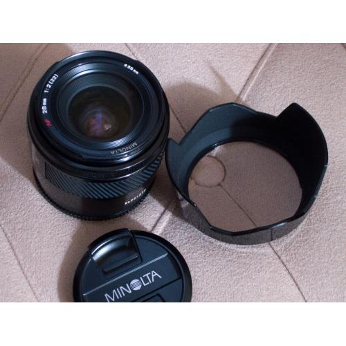 Minolta 28 f2 af lens for sony dslr