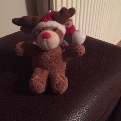 Reindeer teddy keyring