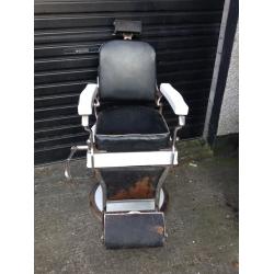 Antique koken barbers chair