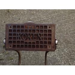 Antique koken barbers chair