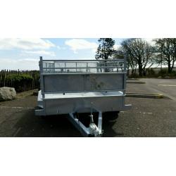 8 X 5 twin axle trailer stamped mesh sides removable Cookstown