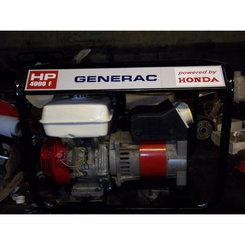 HP4000F GENUINE HONDA GENERATOR 3.6KW CONSTANT OUTPUT WITH LOW OIL SHUT OFF,EXCELLENT WORKING ORDER,