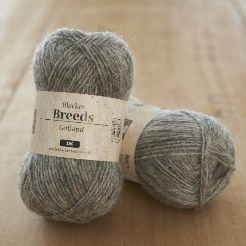 Blacker Yarns - Pure Gotland Pale Grey DK Knitting Yarn