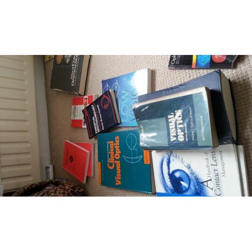 Optometry Optics Optician Student University Books for Sale - see description