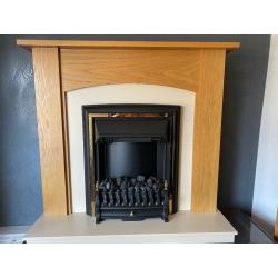 Fireplace - classic and contemporary. Just plug in and it works.