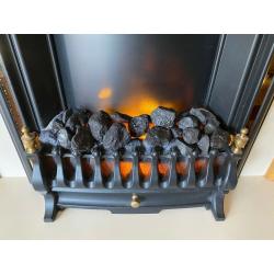 Fireplace - classic and contemporary. Just plug in and it works.