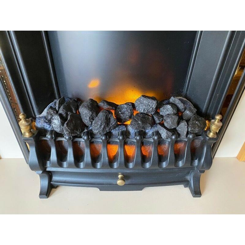 Fireplace - classic and contemporary. Just plug in and it works.