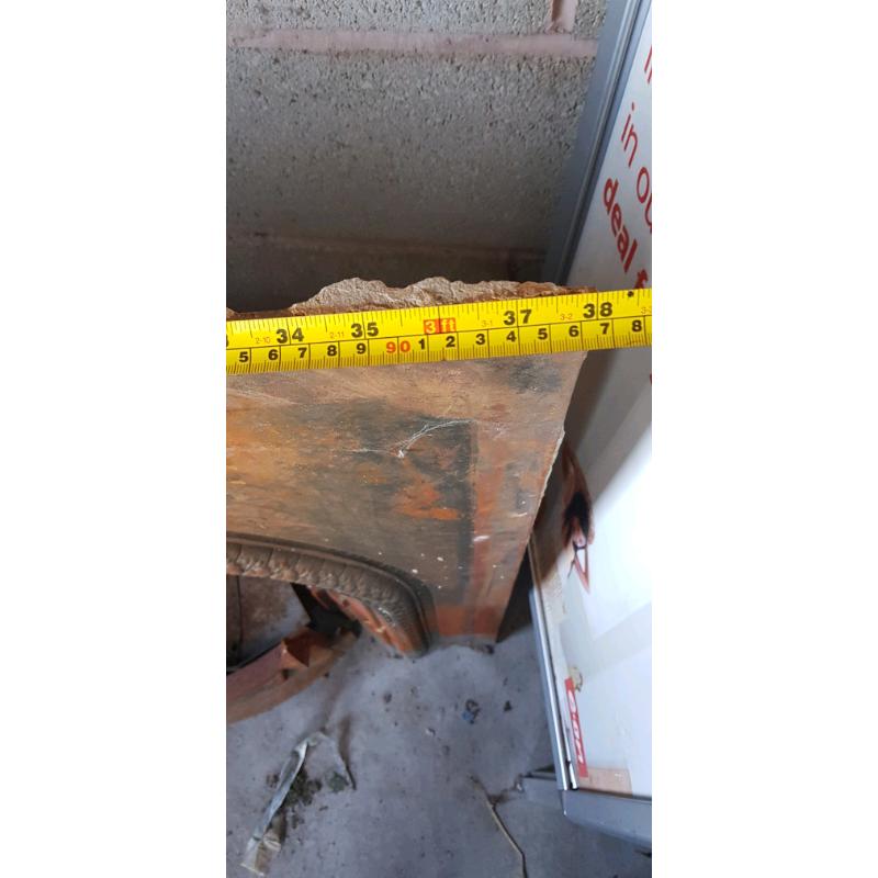 Cast iron fireplace