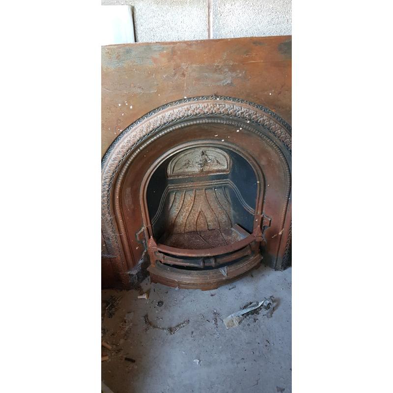 Cast iron fireplace