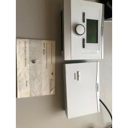 Wireless programmable thermostat for boiler etc