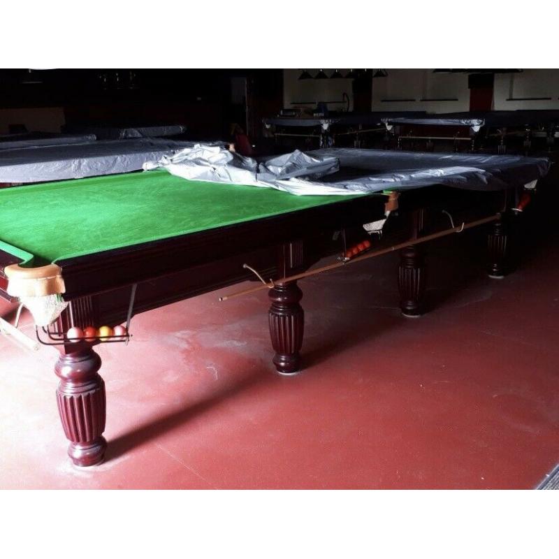 Full size 12ft mahogany snooker table as new only 2 year old