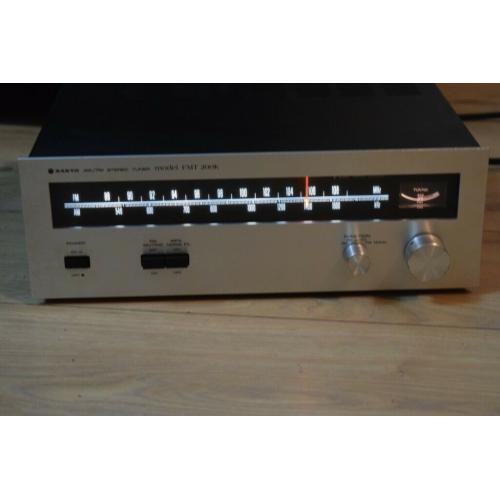 VINTAGE RETRO SANYO FMT-200K FM/AM STEREO TUNER CAN BE SEEN WORKING