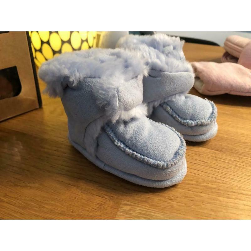 The white company booties 0-6months