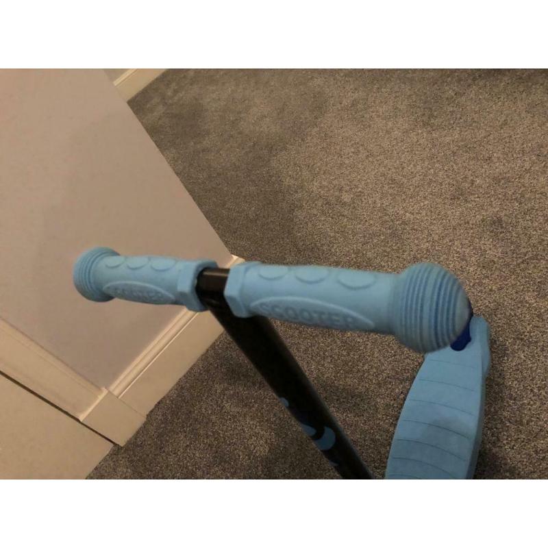 Blue kid scooter