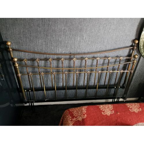 Wrought Iron/Brass Victorian Super King Size Head/Foot Board