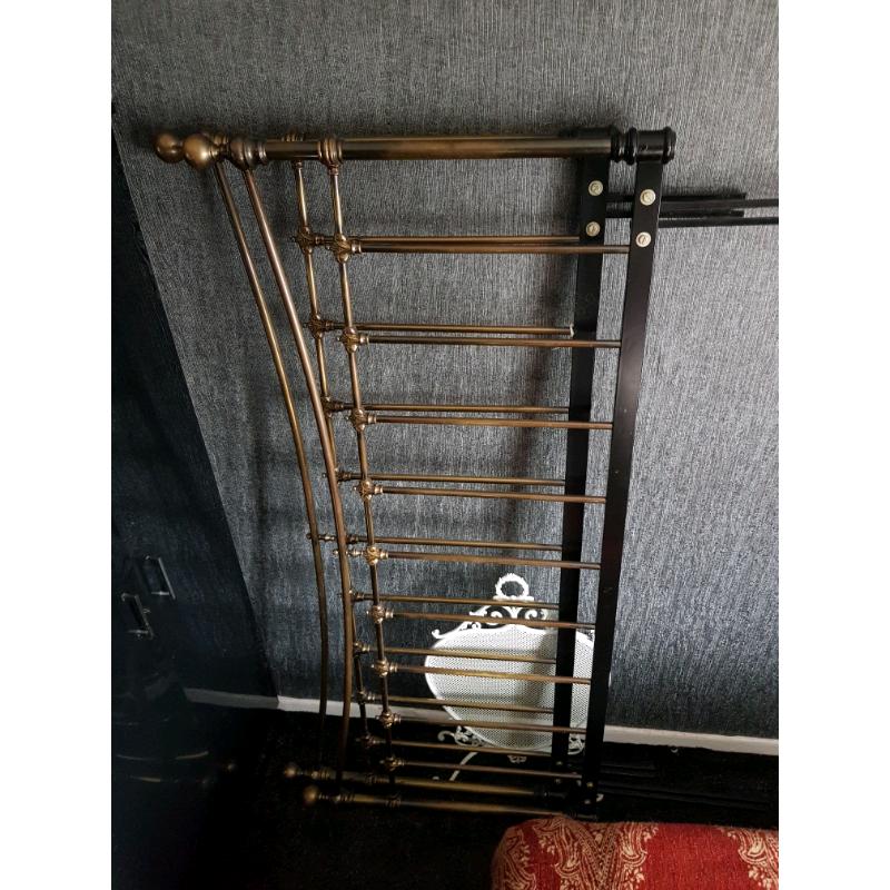 Wrought Iron/Brass Victorian Super King Size Head/Foot Board